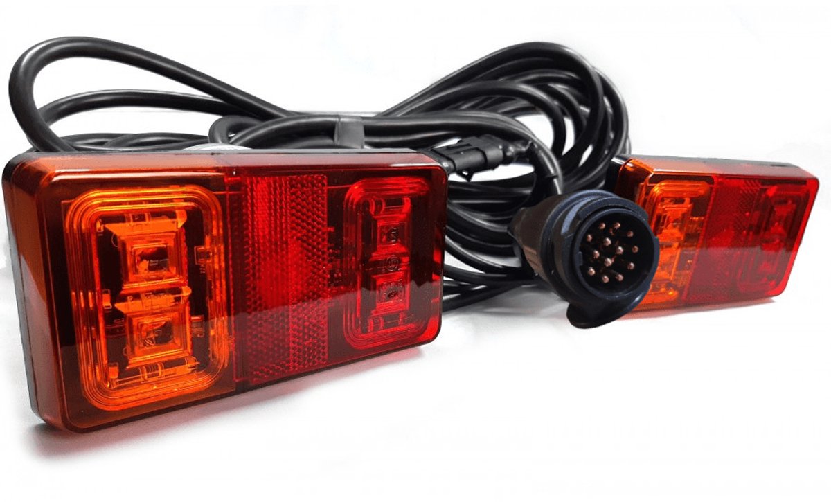 SecoRüt Kit déclairage 13 pôles clignotant, feu stop, feu arrière arrière 12 V/DC
