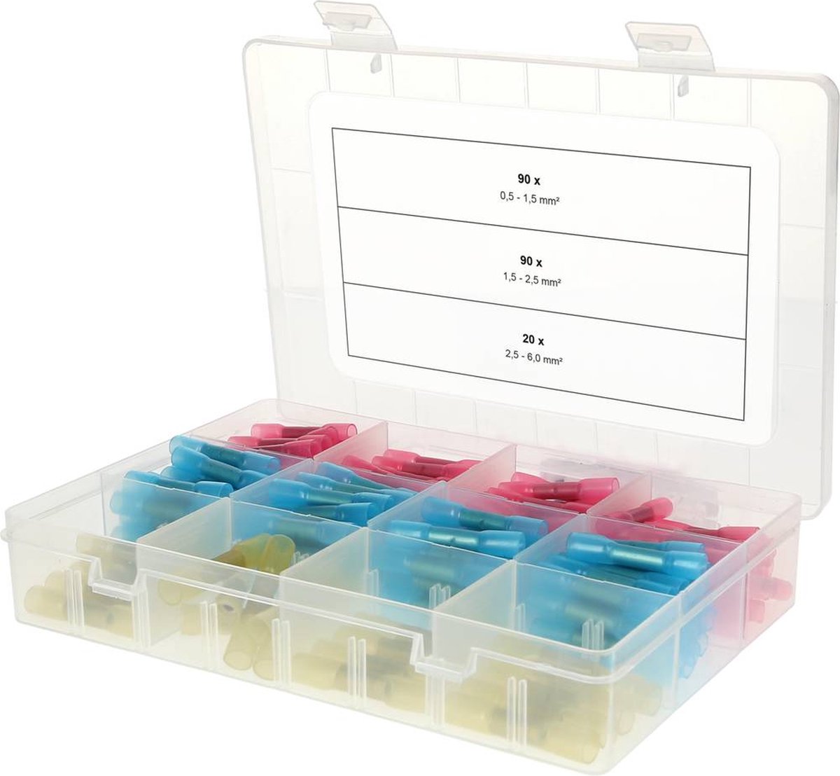 KS Tools 970.0790 Assortiment de cosses à sertir 0.50 mm² 6 mm² rouge, bleu, jaune 200 parties