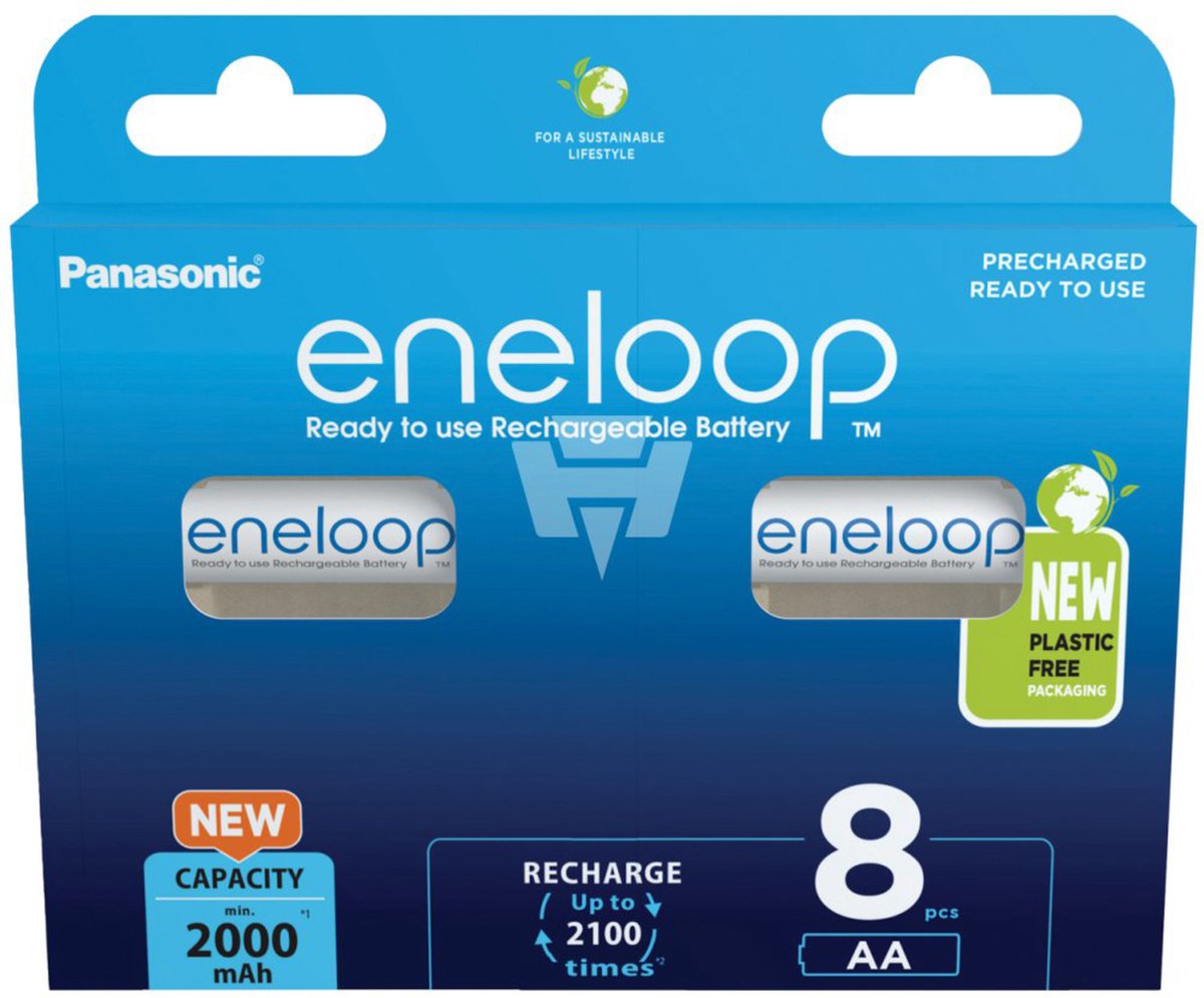 Pile rechargeable LR6 (AA) NiMH eneloop eneloop HR06 2000 mAh 1.2 V 8 pc(s)