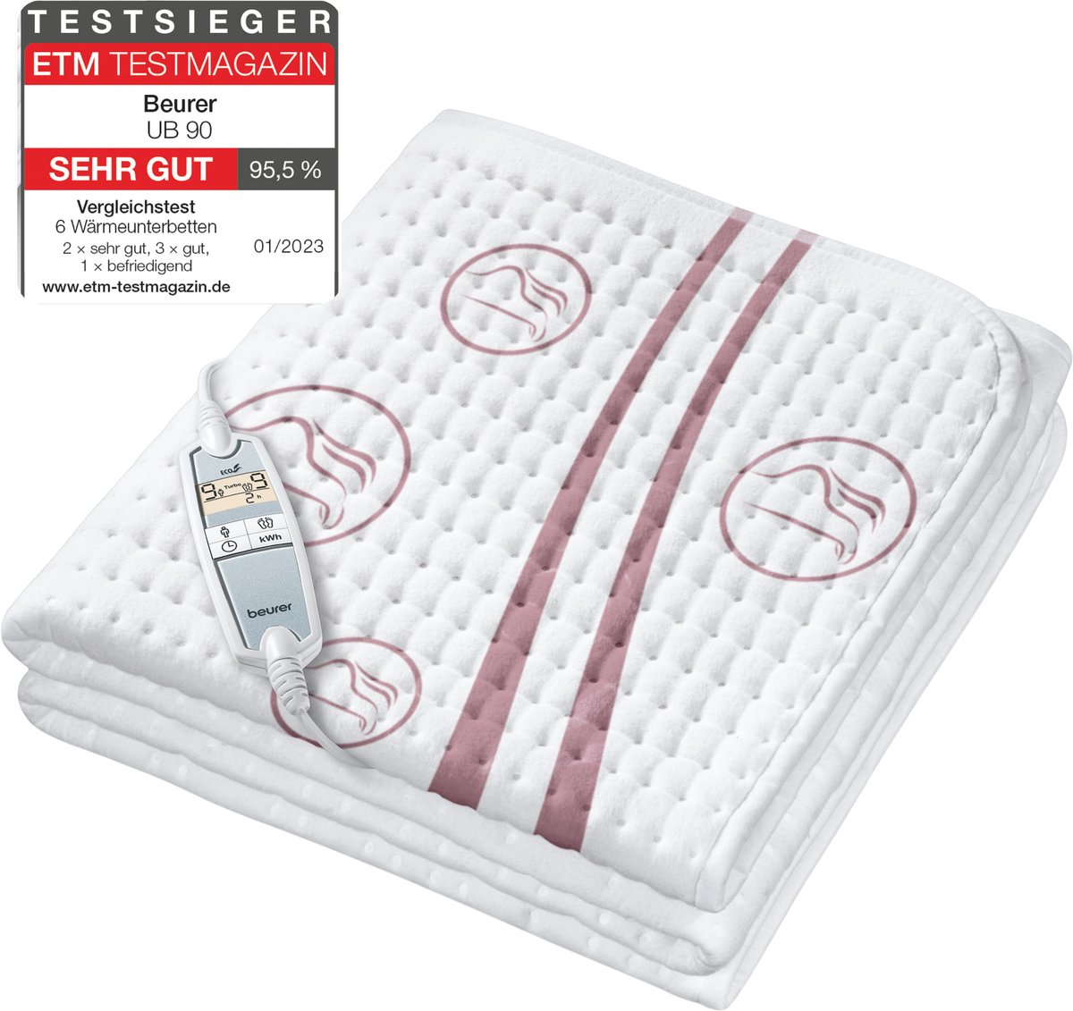 Beurer UB 90 Cosy Surmatelas chauffant 60 W blanc