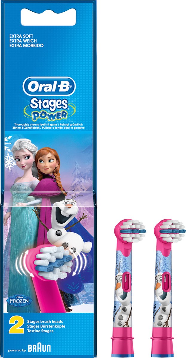 Oral-B Tandbørstehoveder Stages Power Kids Refill 2 pack