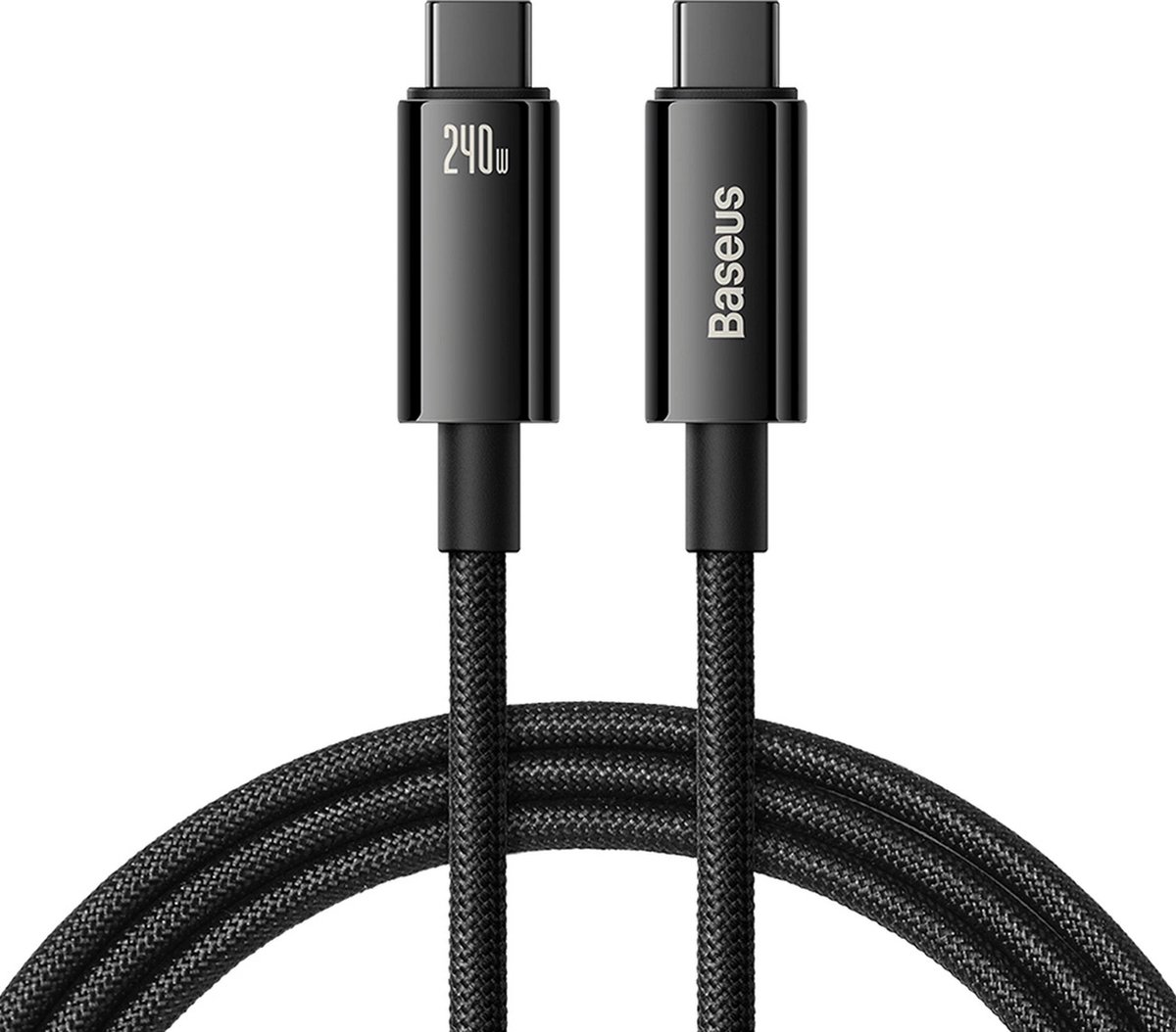 Baseus USB-C to USB-C cable Tungsten Gold 240 W 2 m (black)