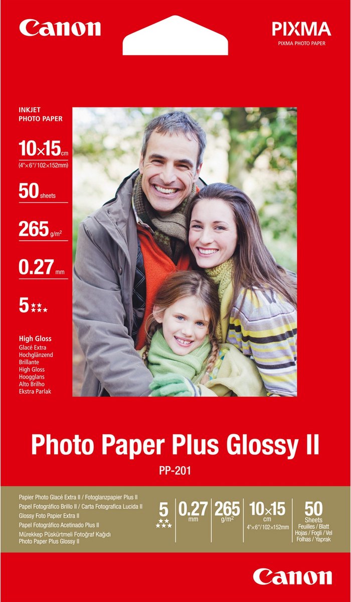 Canon Paper PP-201 / 2311B003 Glossy 10x