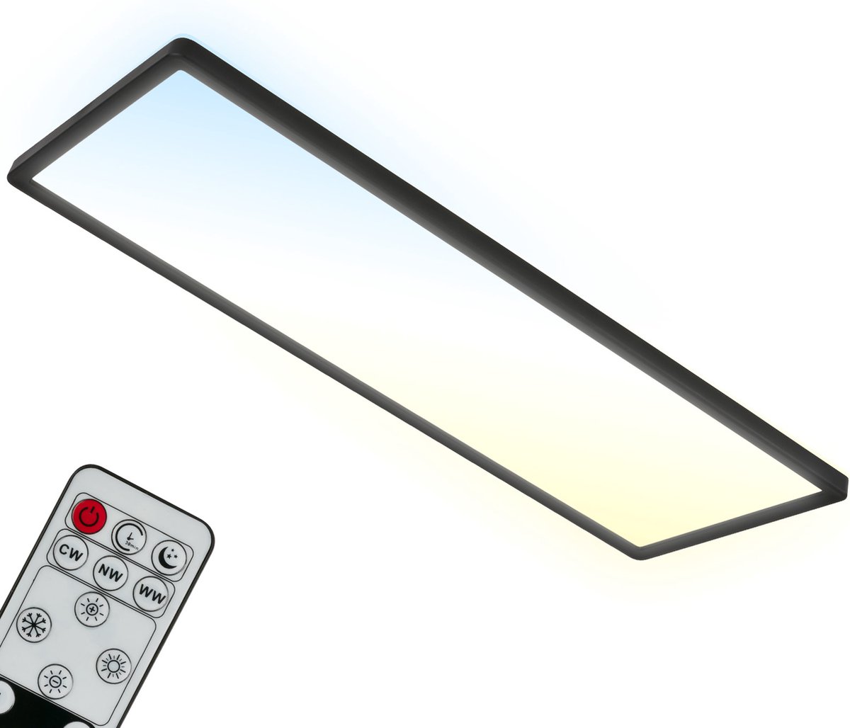 Briloner SLIM 7403015 Panneau à LED 23 W blanc chaud, blanc neutre, blanc froid noir