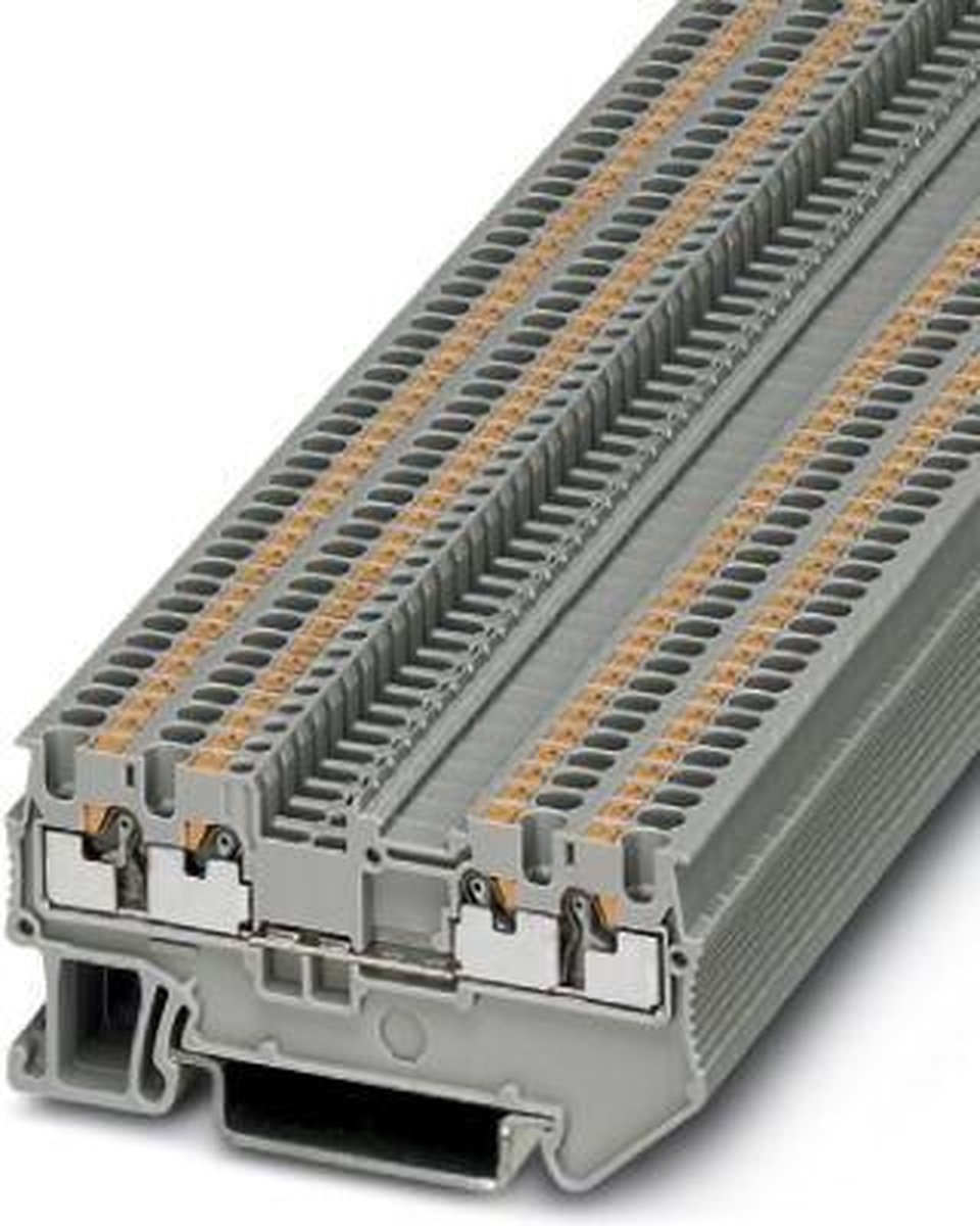 Bloc de jonction simple Phoenix Contact PT 1,5/S-QUATTRO 3208197 gris 50 pc(s)