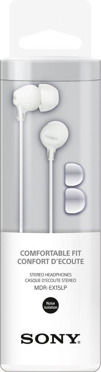 Sony MDR-EX15LP - In-ear - Hvid