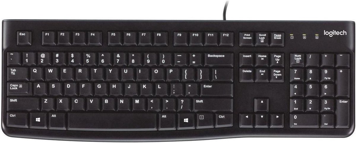 Logitech K120 Keyboard for Business - US - Tastatur - Amerikansk engelsk - Sort