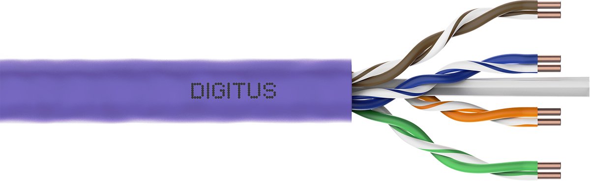 DIGITUS Professional bulk cable - 100 m - purple RAL 4005 - Lilla - 100m