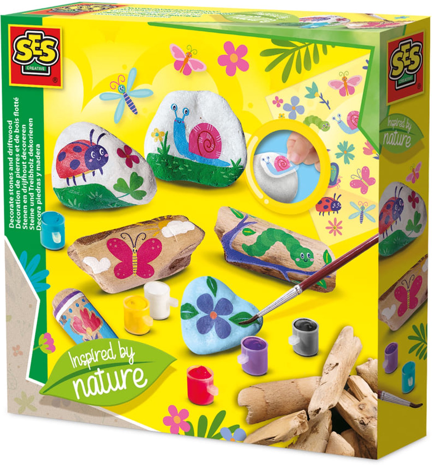 SES Creative Decorating Stones and Driftwood - Inspired by Nature