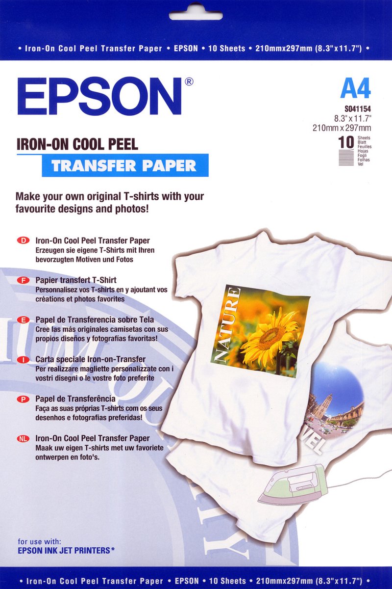 Epson Paper T-Shirt Transfer A4 10sh