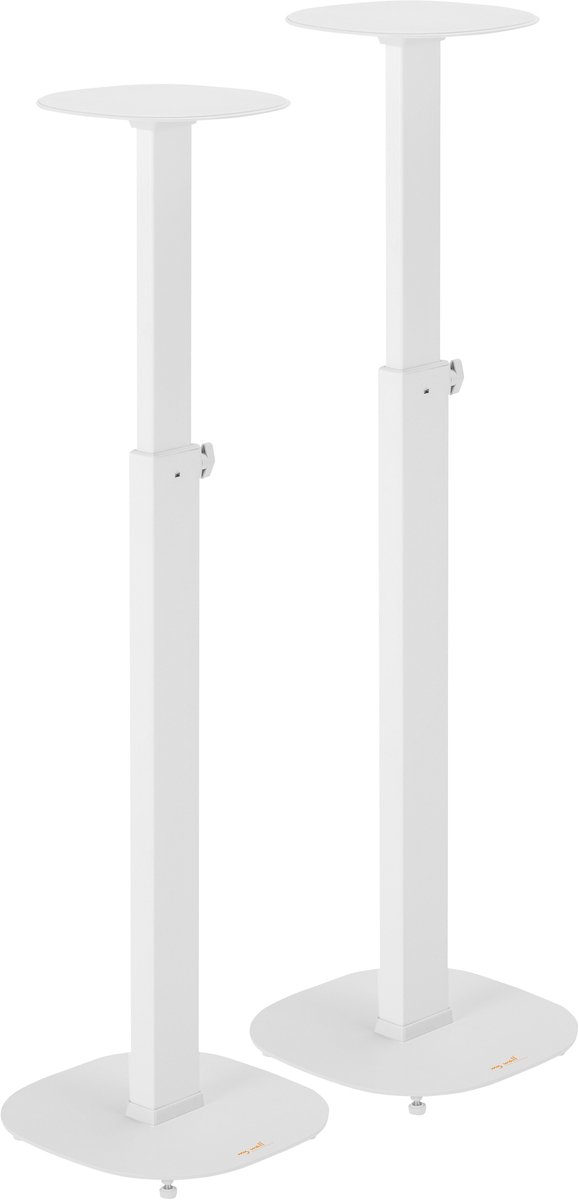 My Wall HS 23 WL Pied pour haut-parleur extensible, support sur pied , réglable en hauteur blanc 2 pc(s)