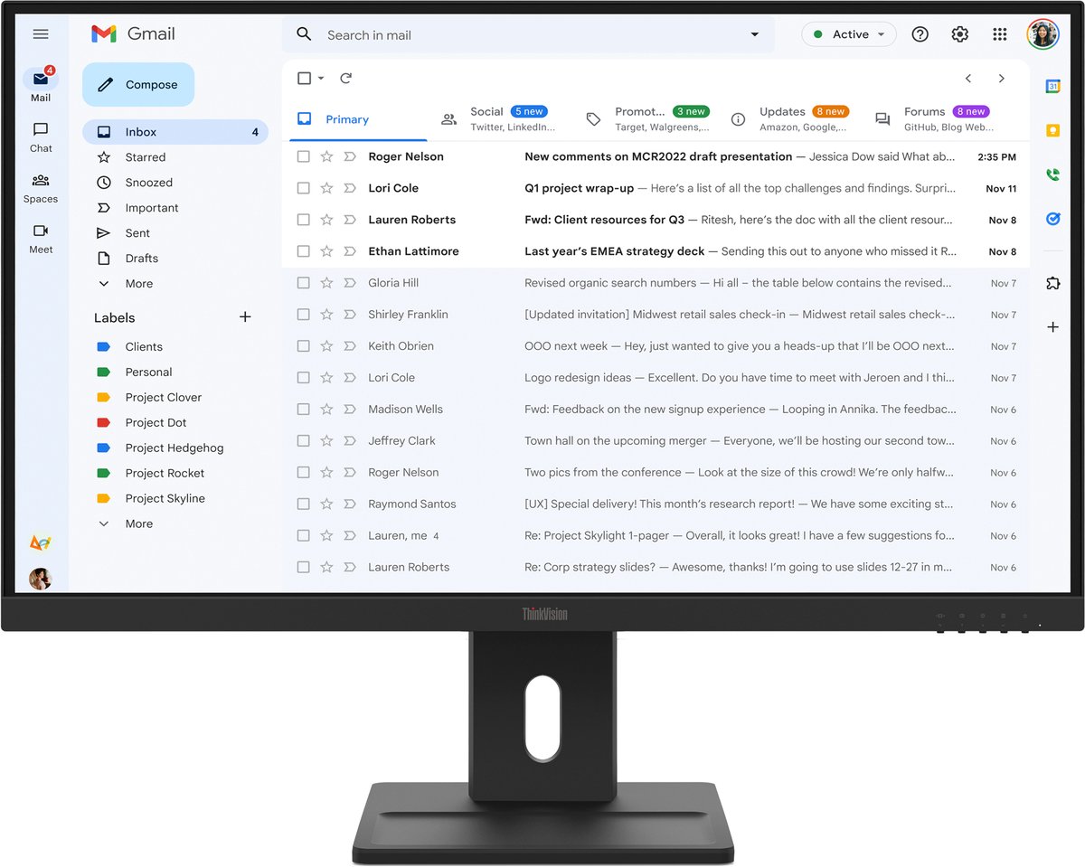 27" Lenovo ThinkVision E27-40 - 1920x1080 (FHD) - 1920x1080 (FHD) - IPS
