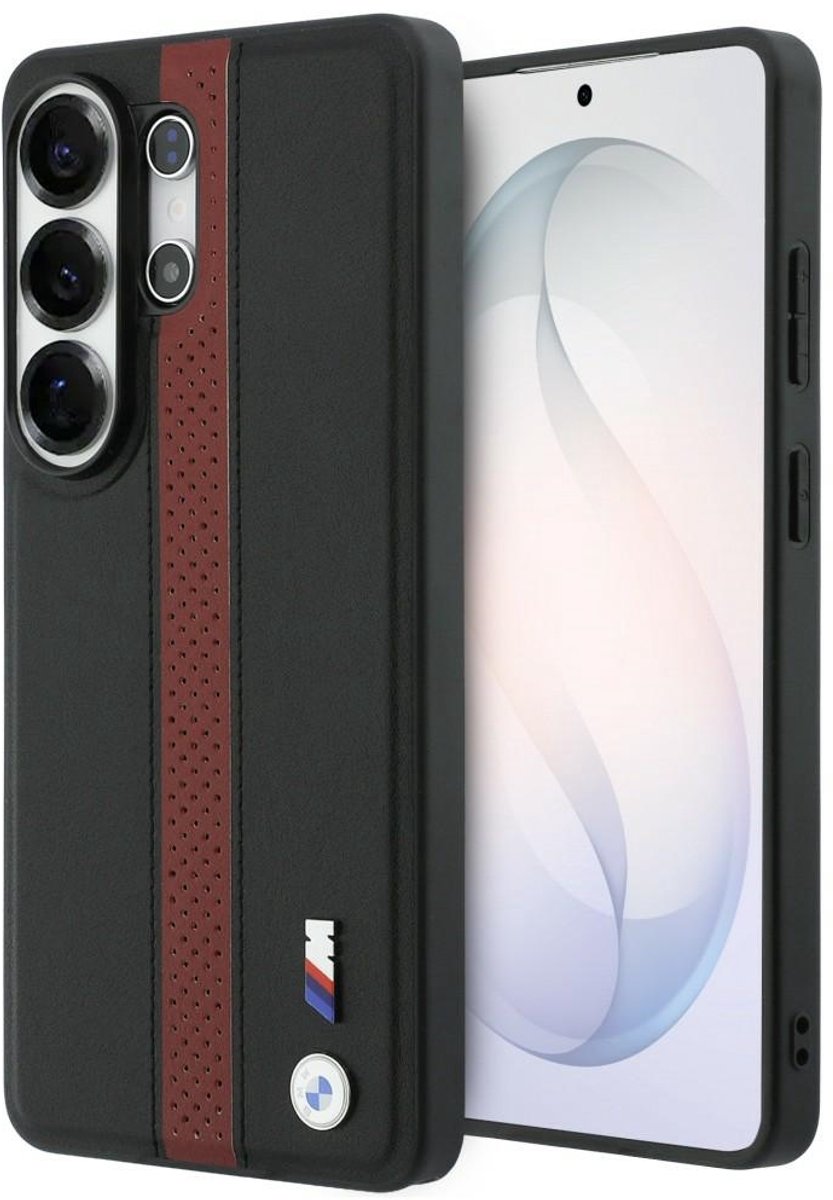 BMW Perforated Stripe Logo MagSafe Case for Samsung Galaxy S26 Ultra - Red