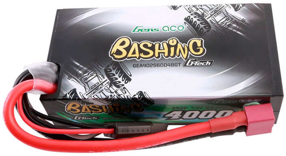 Gens ace &Tattu LiPo G-Tech 4000mAh 2S2P 7.4V 60C Battery pack