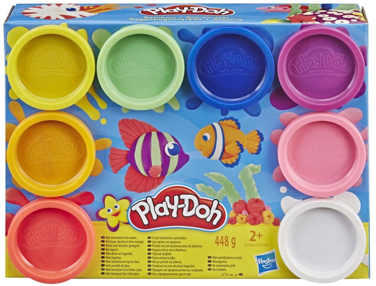 Play-Doh Vibrant 8 Pack Solid 680 g