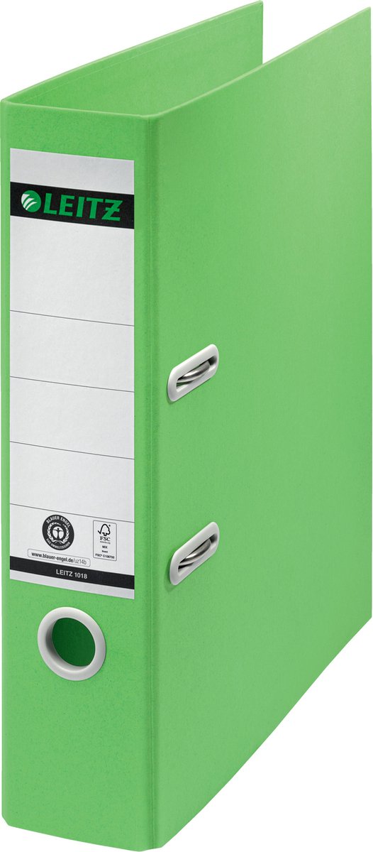 Leitz 180° Recycle brevordner A4/80mm, Grøn