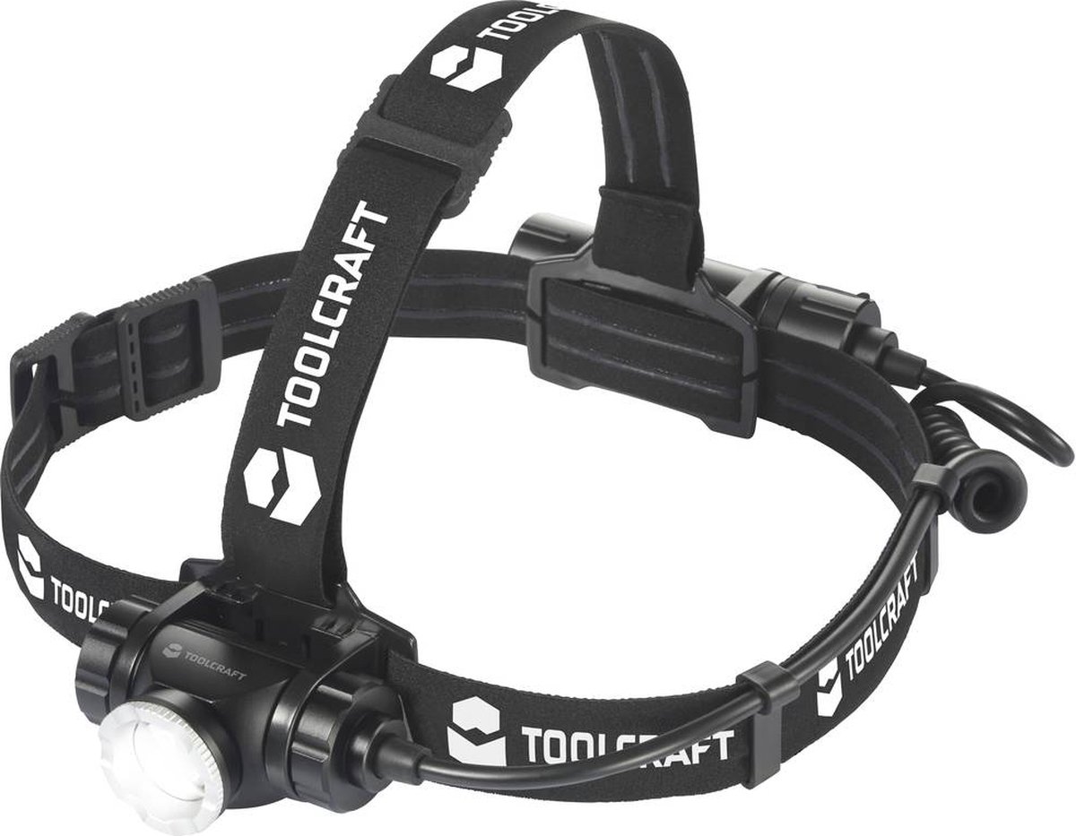 Lampe frontale LED SMD TOOLCRAFT TO-7838472 à batterie 1000 lm 5.5 h TO-7838472