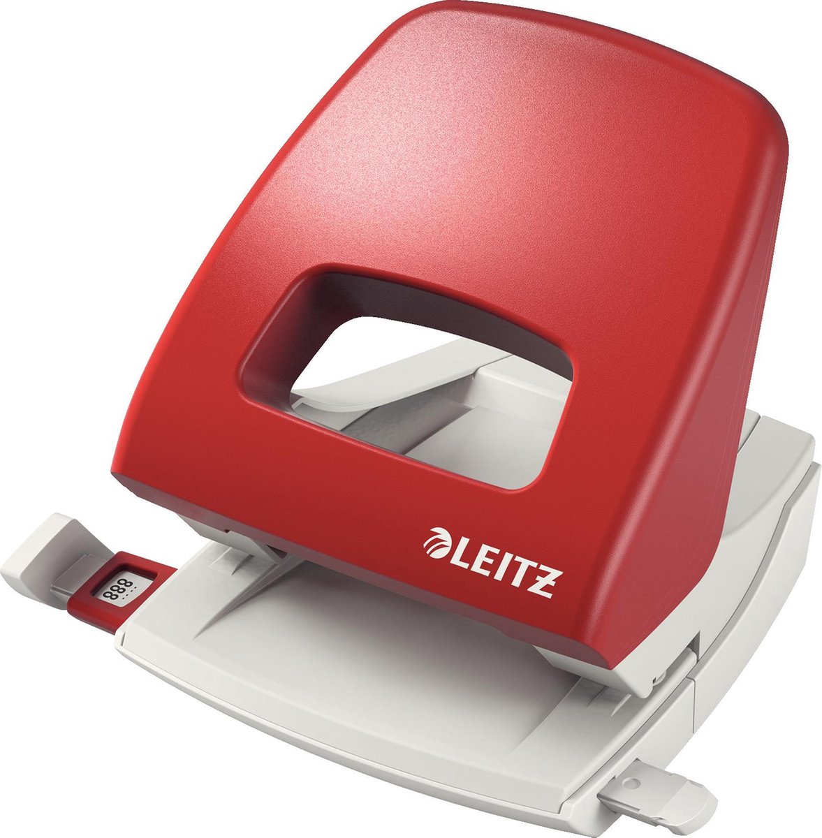 Leitz Hulapparat 5005 NeXXt, 2-huls 25 ark Rød