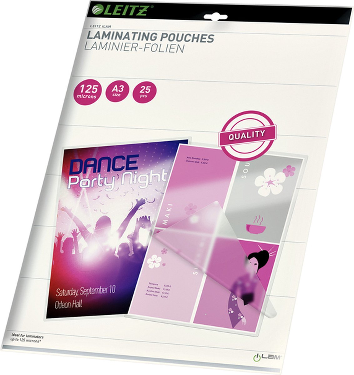 Leitz - 25 - A3 - lamination pouches