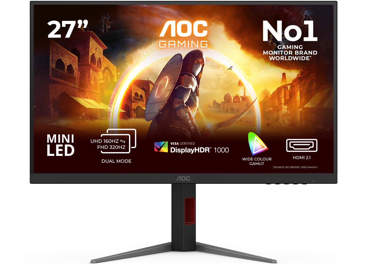 27" AOC U27G4XM - 3840x2160 (UHD) - 160Hz - Mini LED