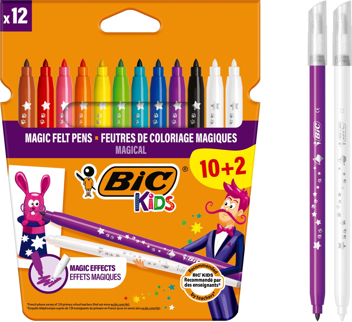 BIC Kids Coloring & Erasing 10 + 2 free