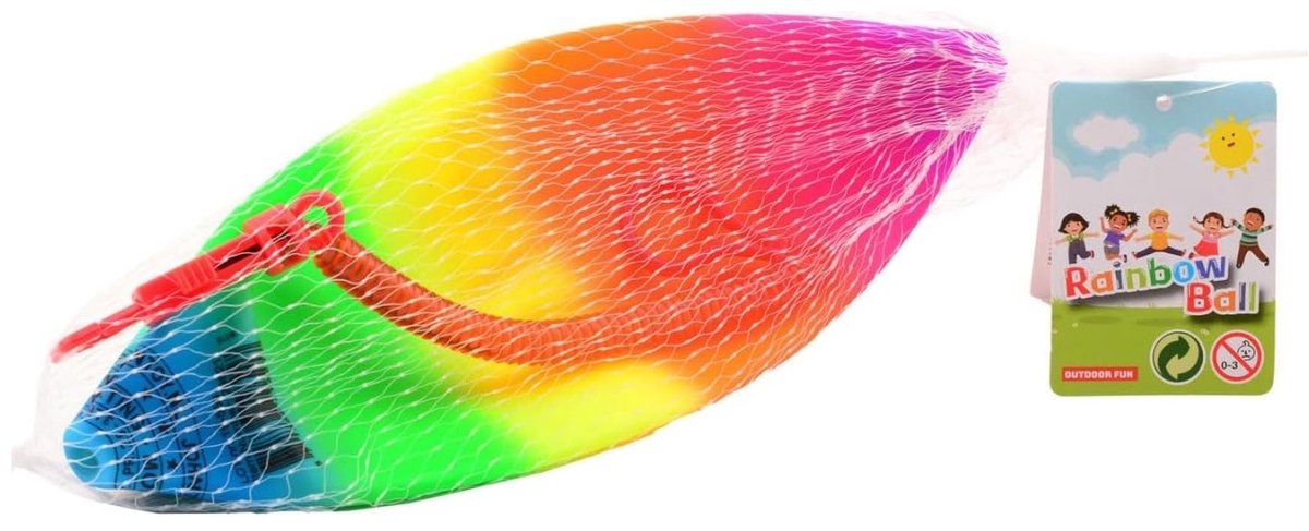 Outdoor Fun Rainbow Ball Bungee Ball (Assorted)