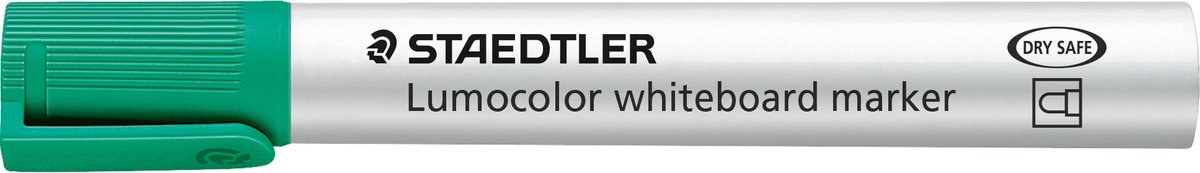 Staedtler LUMOCOLOR WB-MARKER, 10 STK, 2mm GRØN