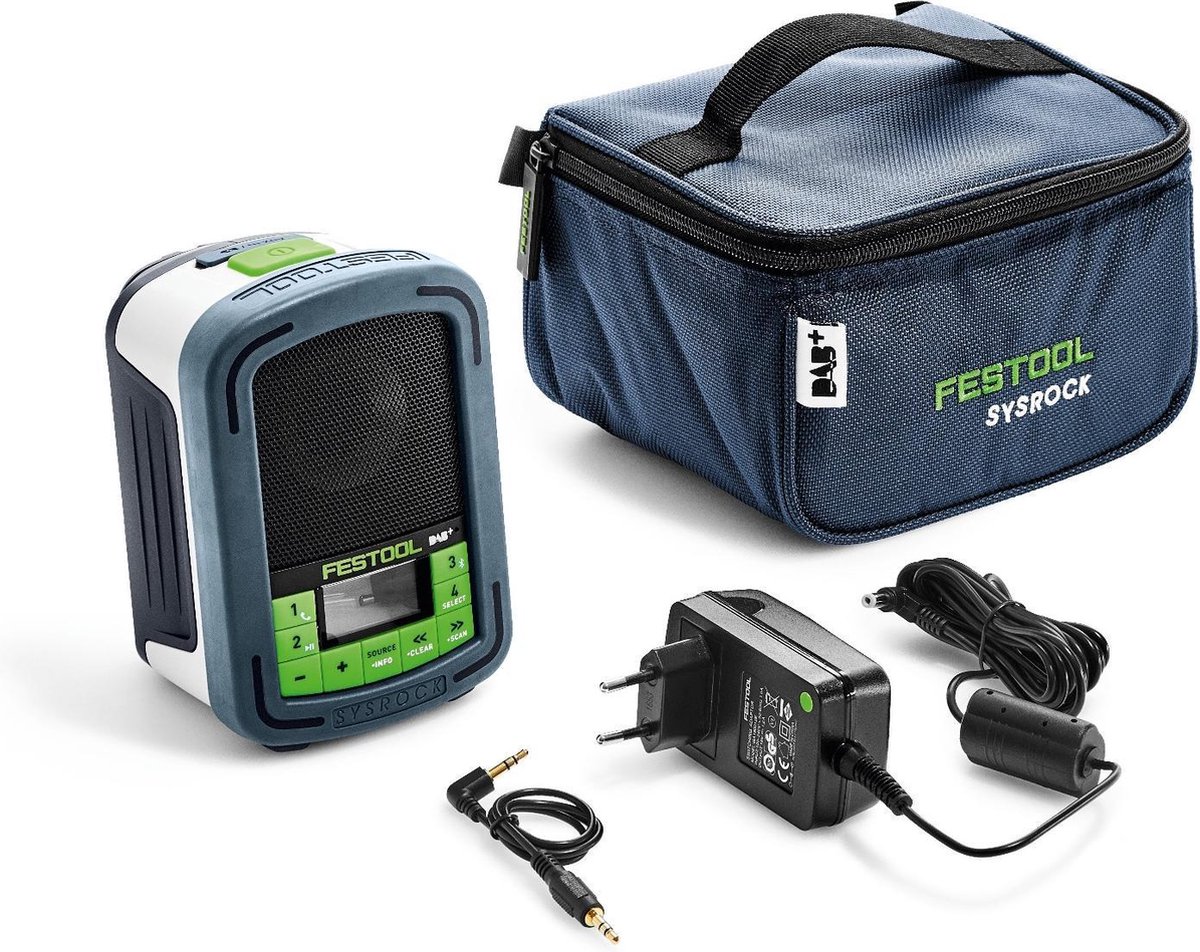 Festool BR 10 DAB+ Radio de chantier FM, DAB+ AUX, Bluetooth, USB