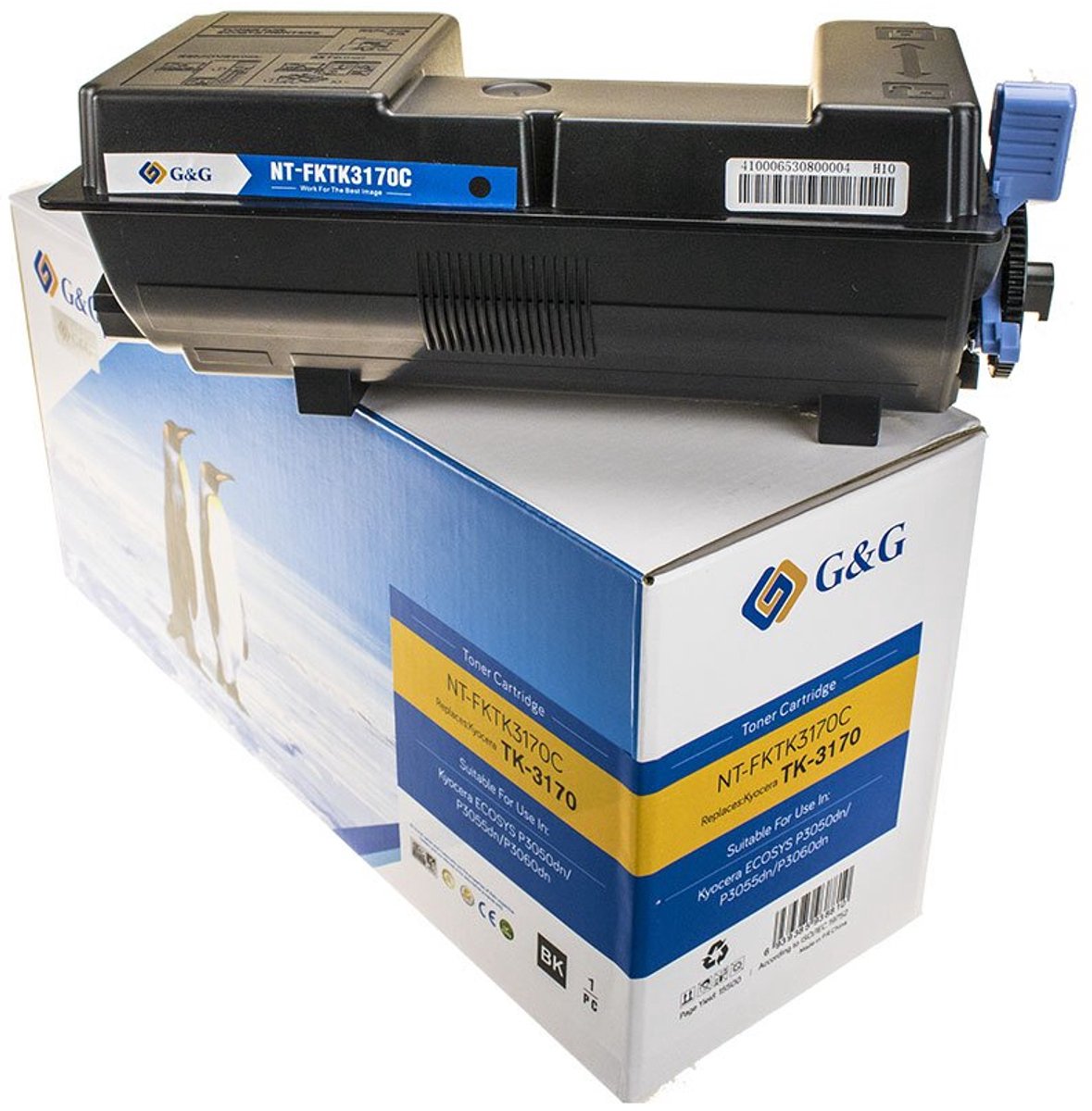 G&G Toner remplace Kyocera TK-3170 compatible noir 15500 pages NT-FT3170C 14770