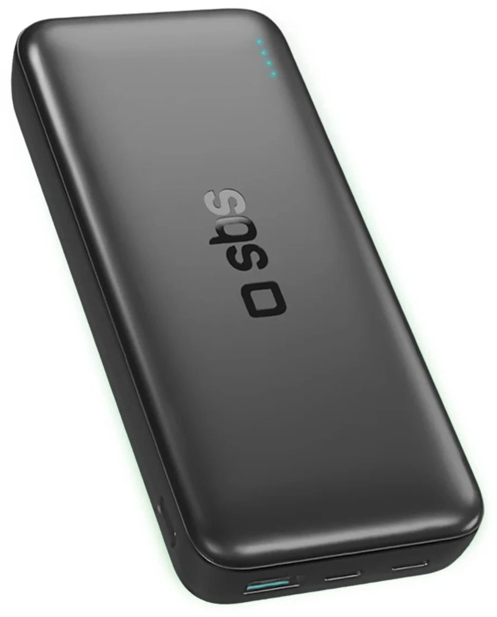 SBS Infinity Power Bank 20000mAh 10W LiFePo₄ USB-A USB-C - Black - 20000 mAh