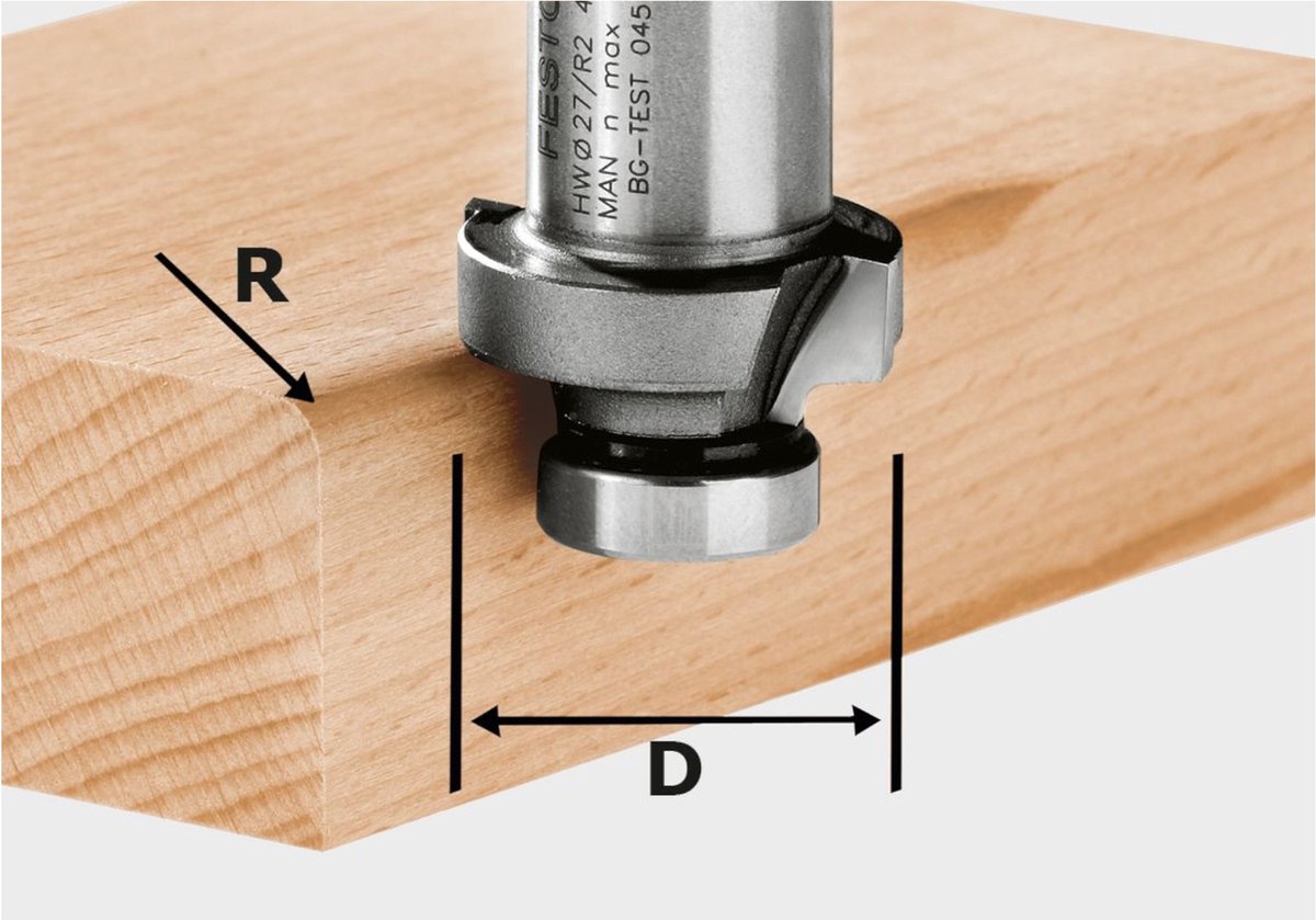 Festool 490093 Fraise à moulurer Carbure de tungstène Dimension produit, Ø 27 mm