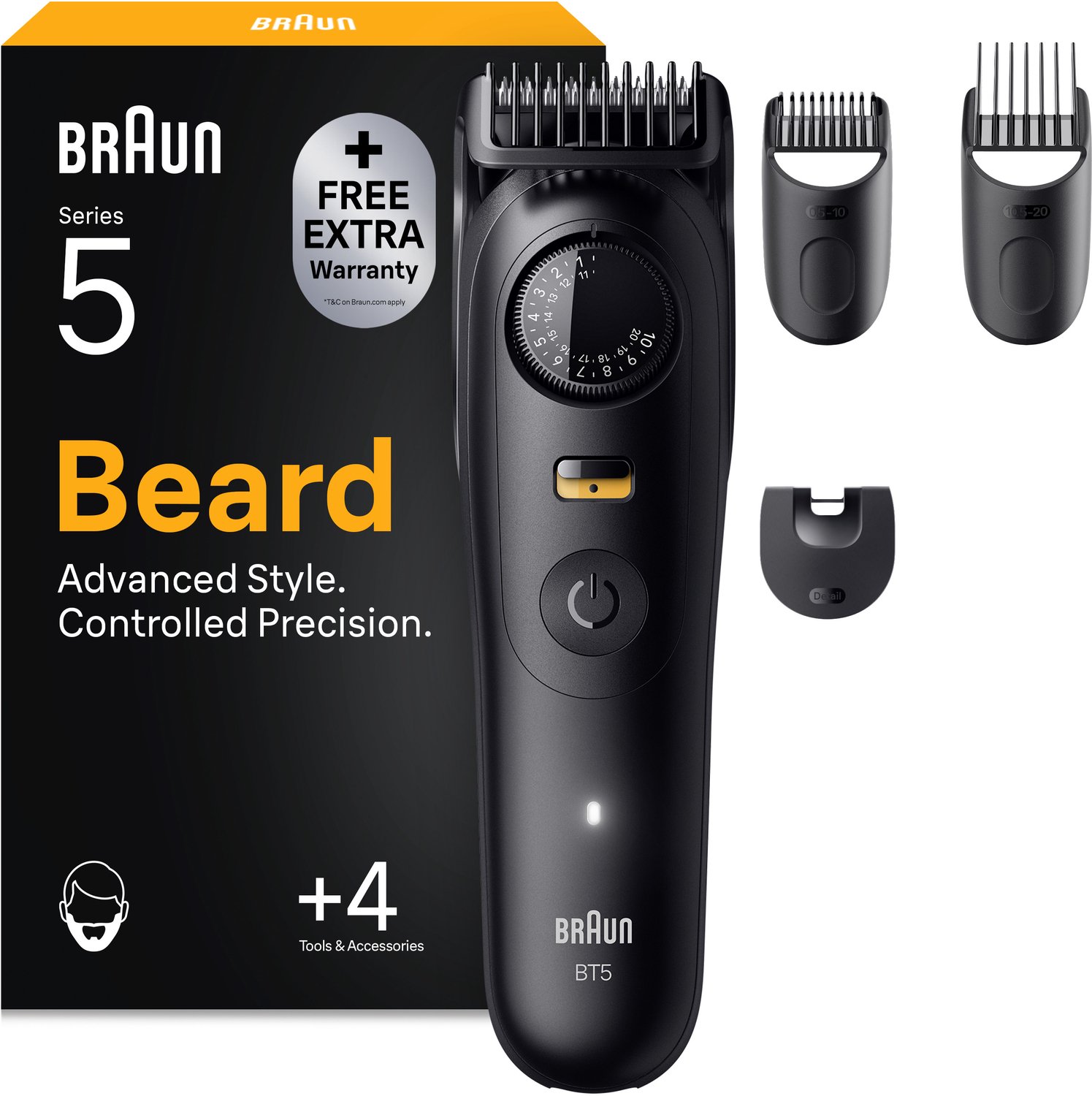 Braun Skægtrimmer Styler BT 5520 - Black Matt