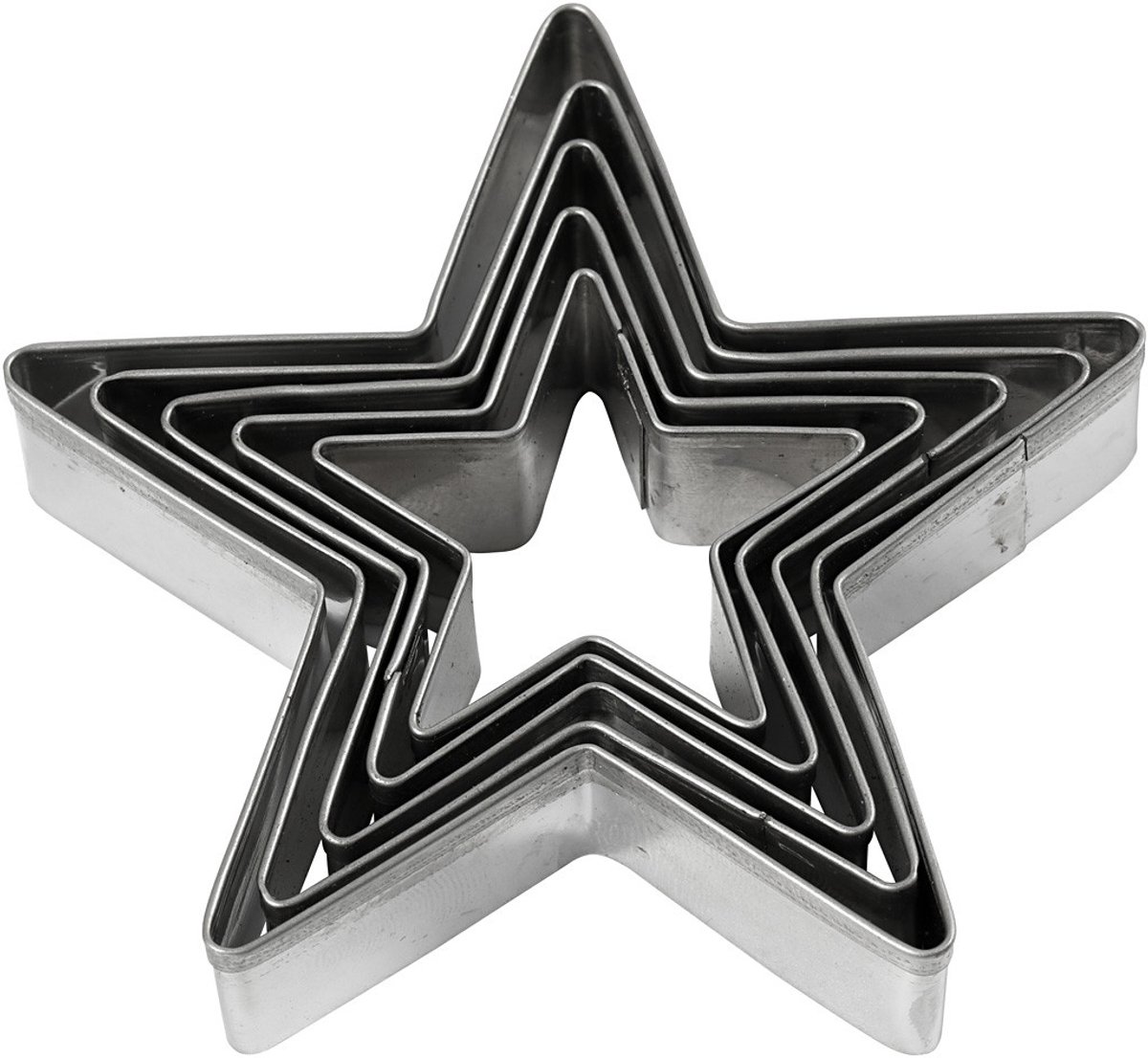 Creativ Company - Star cookie cutters 5 pcs.