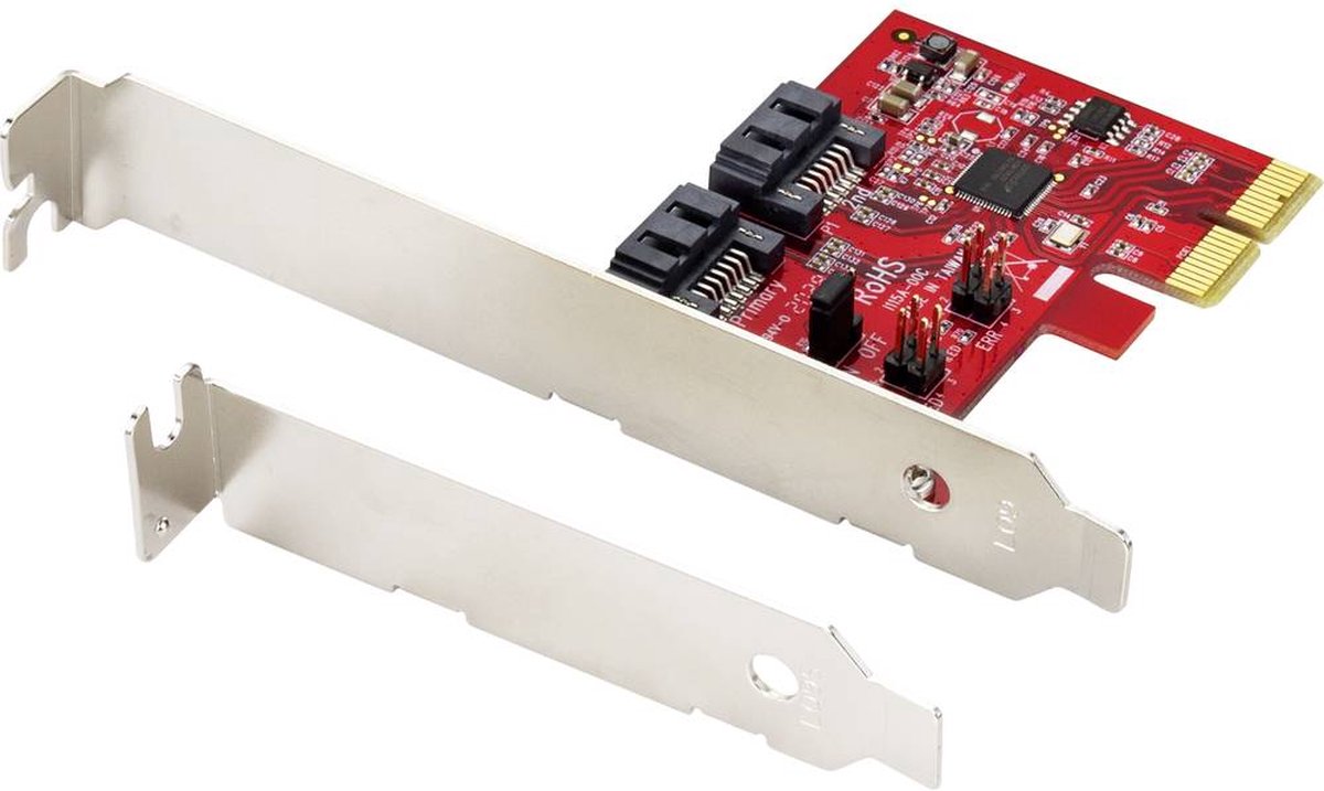 Renkforce RF-4679590 2 ports Contrôleur RAID PCIe x4 convient pour (SSD): SATA SSD avec équerre de slot Low Profile