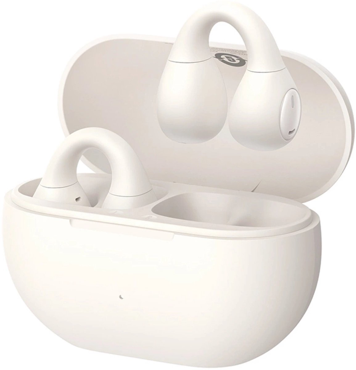 Baseus Bass 15 Clip OWS Wireless Headphones with Simple USB-C 3A 30cm Cable - White