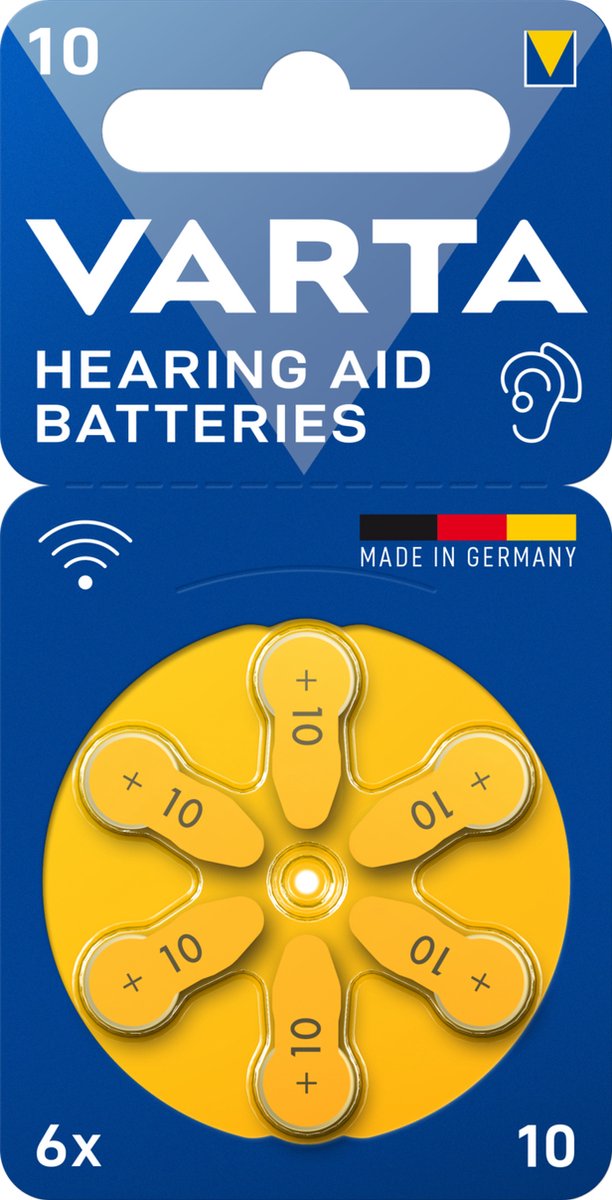 VARTA Hearing aid battery +10 Single-use battery PR70 Zinc-Air - 6-pack