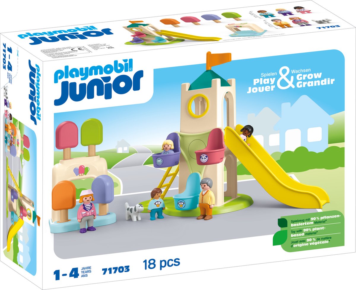 Playmobil 1.2.3 - Junior eventyrtårn med isbod