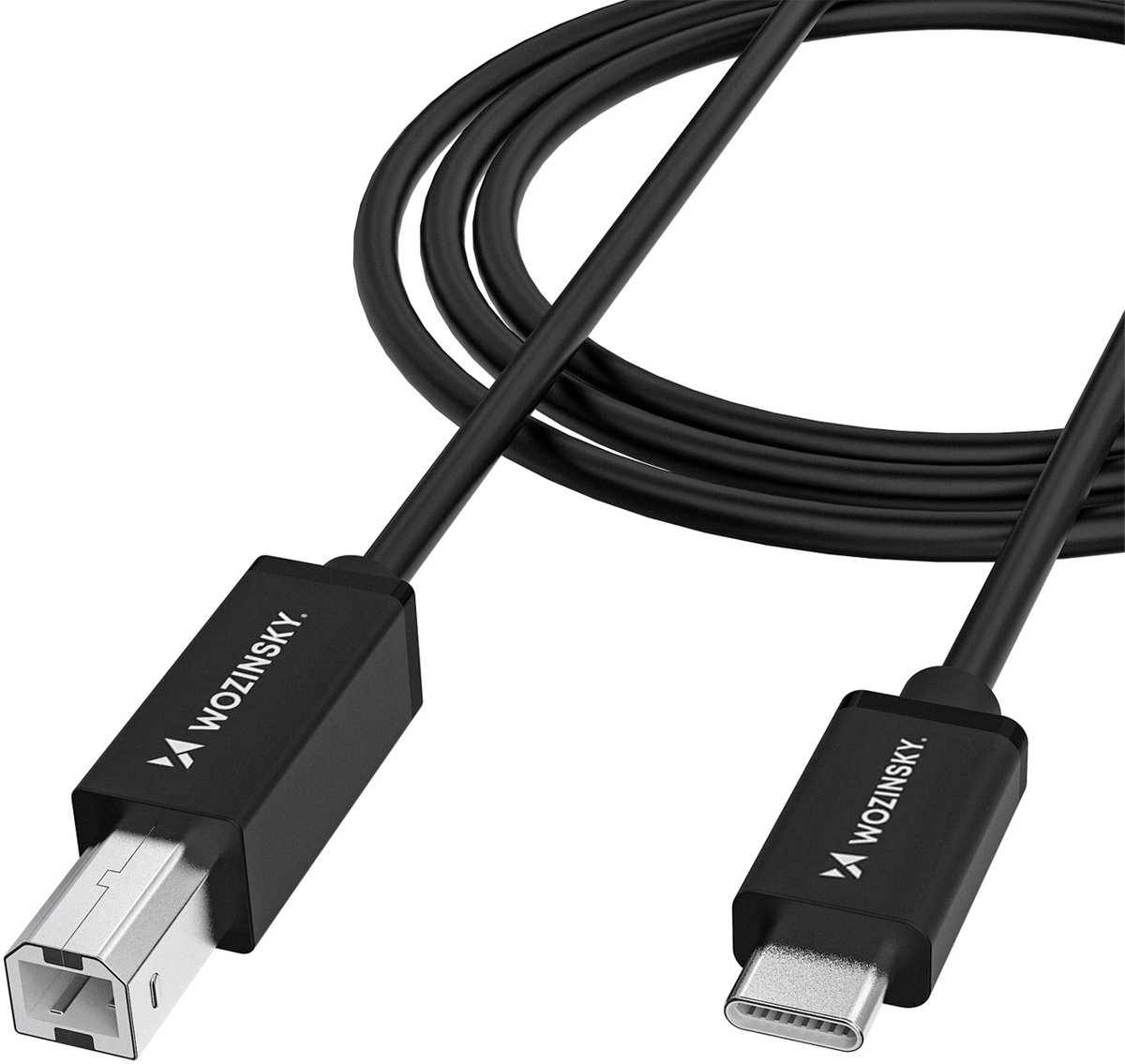 Wozinsky WKDDY2S USB-B - USB-C 2m Cable - Black