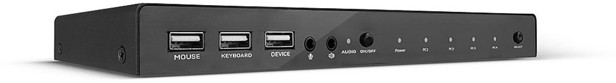 Lindy 4-Port HDMI 4K60 USB 2.0 & Audio KVM Switch
