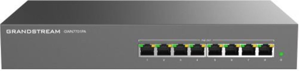 Grandstream GWN7700 Series GWN7701PA - switch - 8 ports - unmanaged