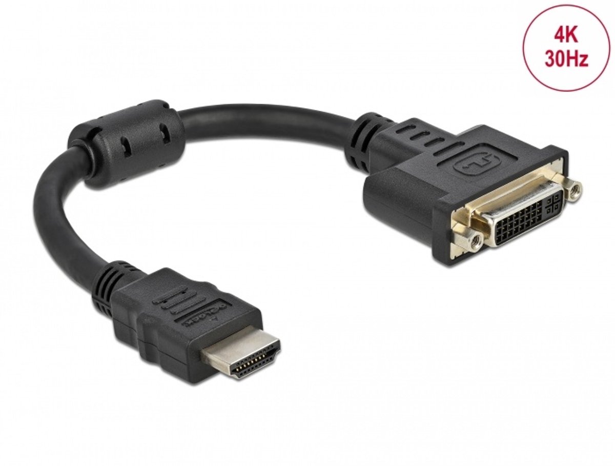 DeLOCK adapter - HDMI / DVI - 20 cm