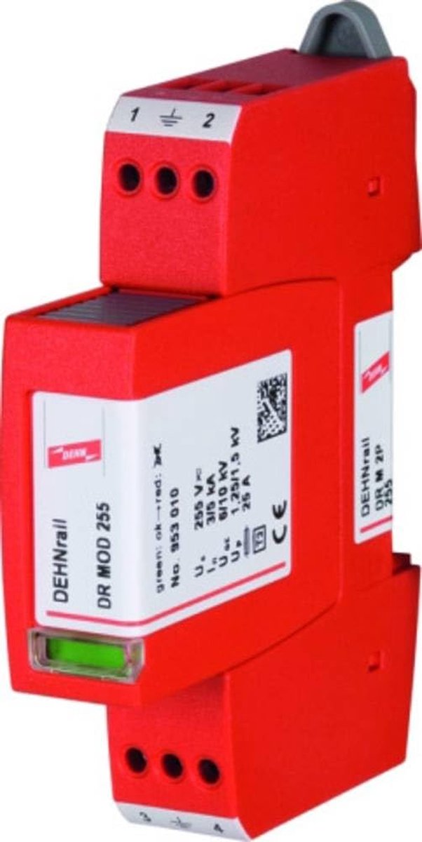 DEHN 953200 DR M 2P 255 Dispositif antisurtension Protection anti-surtension pour: armoire de distribution 5 kA 1 pc(s)
