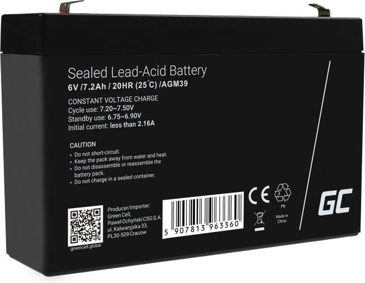 Green Cell battery - Lead Acid