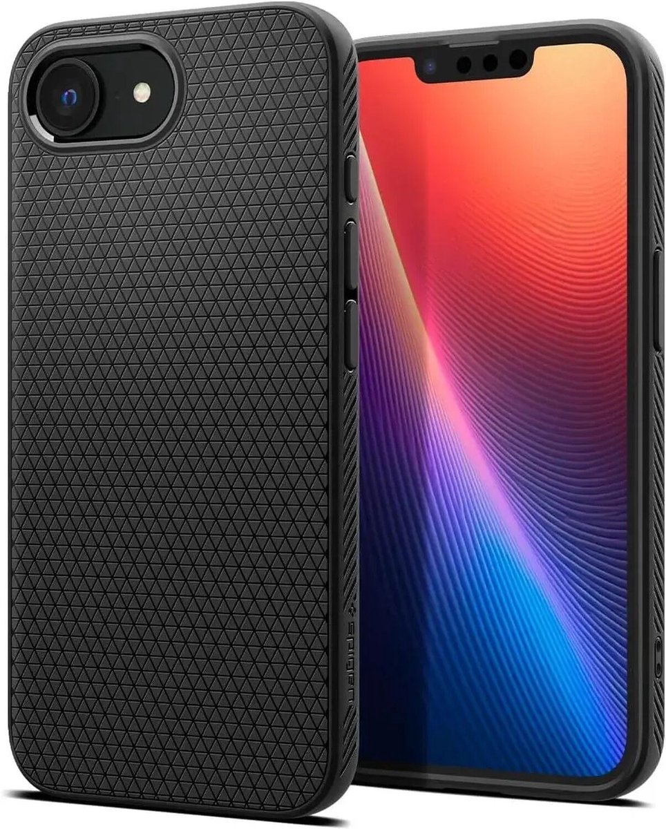 Spigen Liquid Air - matte black - iPhone 17e/16e