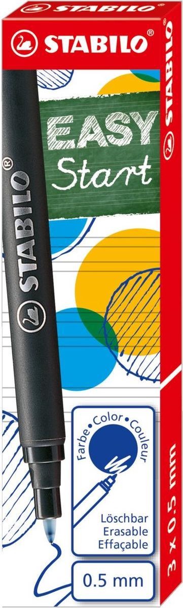 STABILO EASYoriginal - Refill Medium - 3 Pieces - Blue