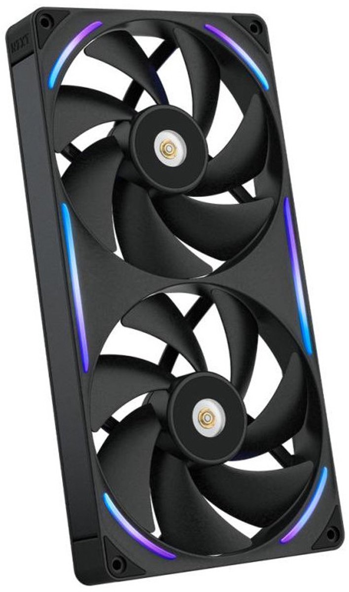 NZXT F280X - Kabinet køler - 140mm - Sort med RGB LED lys - 41 dBA
