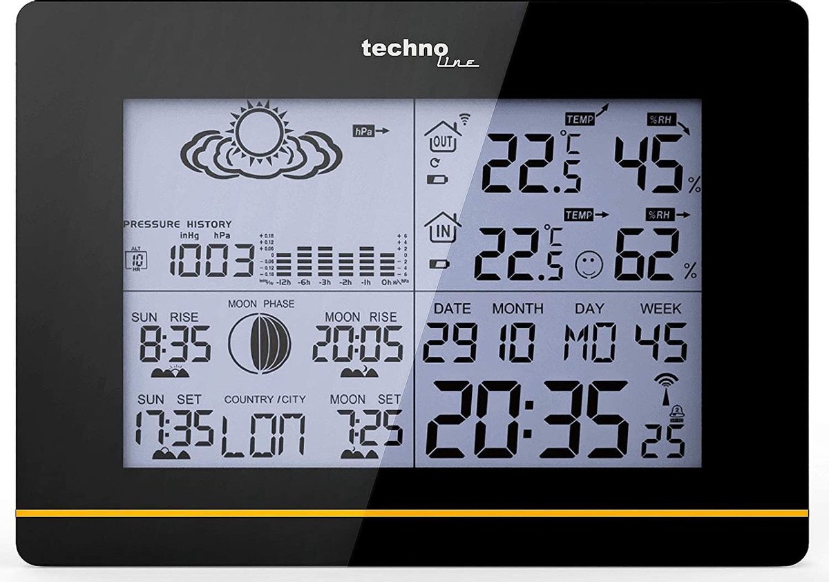 Station météo radiopilotée numérique Techno Line WS 6750