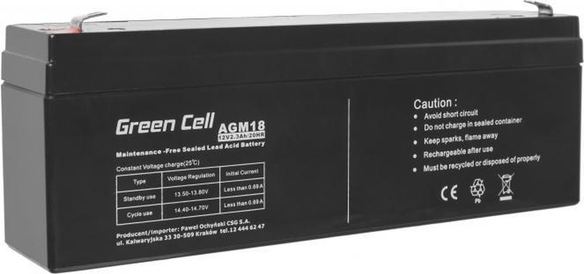 Green Cell - UPS battery - Sealed Lead Acid (SLA) - 2.3 Ah
