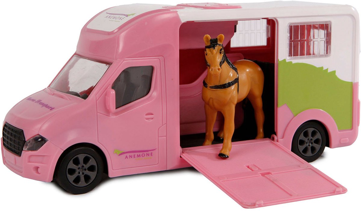 Kids Globe Die-cast Horse Truck Light and Sound 1:32