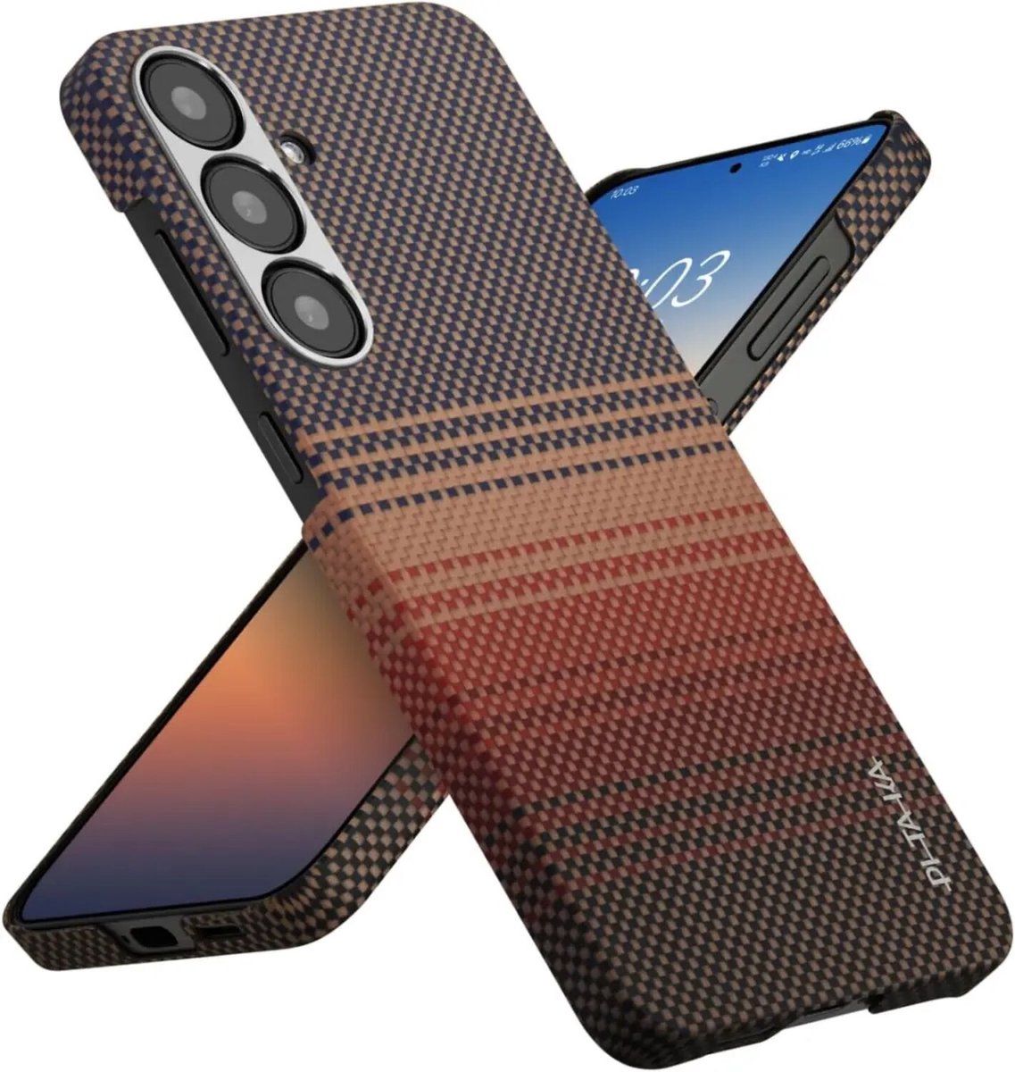 PITAKA Tactile Woven Case Sunset - Samsung Galaxy S25